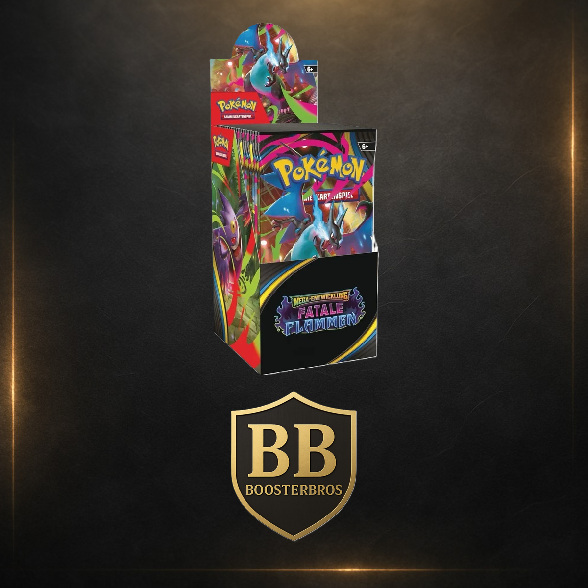 Pokémon Fatale Flammen 18er Booster Display DE