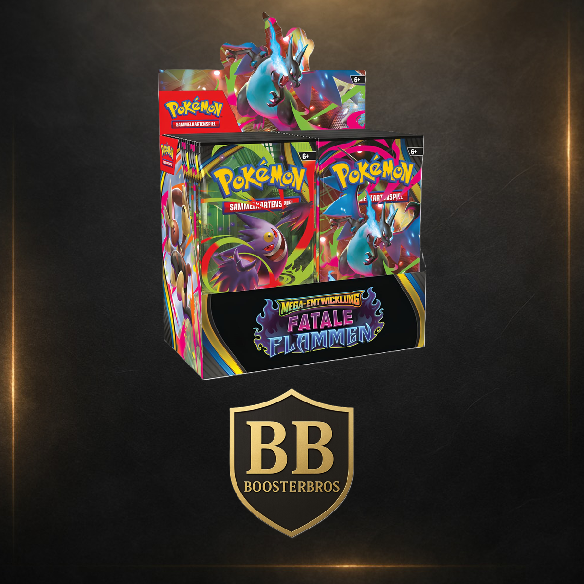 Pokemon Fatale Flammen Display Deutsch